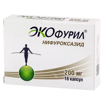 Экофурил, капсулы 200 мг, 16 шт.