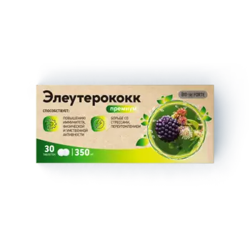 Элеутерококк Премиум Bioforte, таблетки 350 мг, 30 шт.