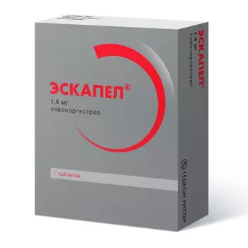 Эскапел, таблетки 1.5 мг, 1 шт.