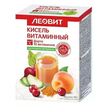 Леовит Кисель Витаминный Форте 20 г, 5 шт.