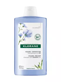 Klorane Льняное волокно шампунь для волос 400 мл