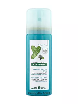 Klorane Водная мята Детокс-шампунь сухой для волос, 50 мл