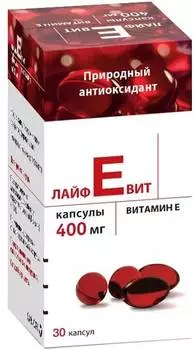 ЛайфЕвит, капсулы 400 мг, 30 шт.