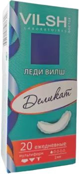 Леди Вилш прокладки ежедневные Деликейт, 20 шт.