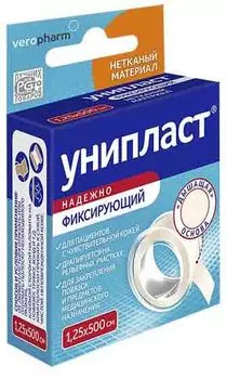 Лейкопластырь Унипласт, 1.25 см х 500 см