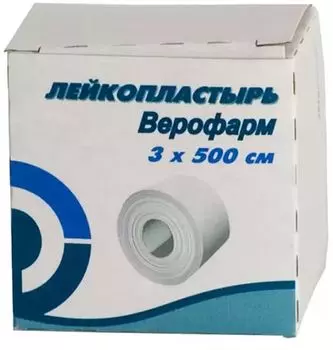 Лейкопластырь в рулоне, 3 х 500 см