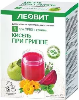 Леовит, кисель при гриппе 20 г, 5 шт.