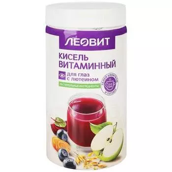 Леовит Кисель Витаминный для глаз (с лютеином), банка 400 г