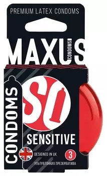 Maxus Sensitive презервативы ультратонк 3 шт.