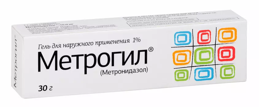 Метрогил, гель 1%, 30 г