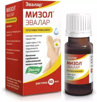 Мизол Эвалар, раствор 1% 10 мл, 1 шт.