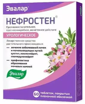 Нефростен, таблетки покрыт. плен. об., 60 шт.
