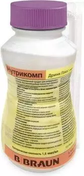 Нутрикомп Дринк Плюс, смесь (банан), 200 мл