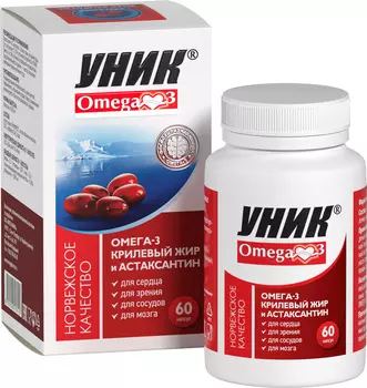Омега-3 Крилевый жир, капсулы, 60 шт.