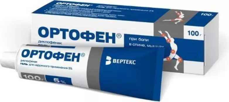 Ортофен, гель 5%, 100 г