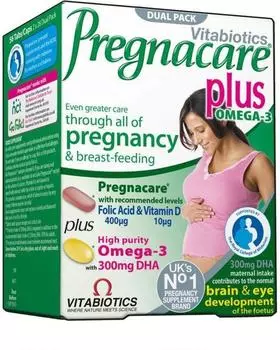 Прегнакеа Плюс, набор таблеток и капсул, 56 шт.