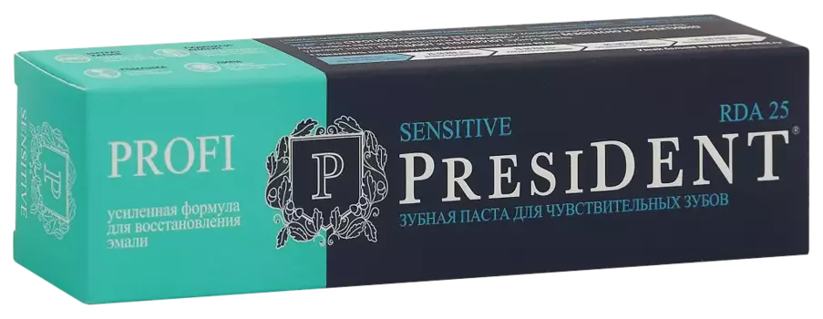 PresiDent Sensitive, зубная паста, туба 100 г