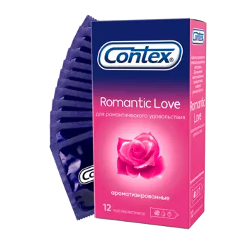 Презервативы Contex Romantic Love ароматизированные, 12 шт.