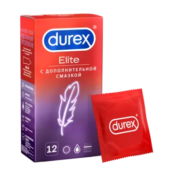 Презервативы Durex Elite сверхтонкие, 12 шт.