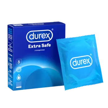 Презервативы Durex Extra Safe утолщенные, 3 шт.