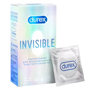 Презервативы Durex Invisible ультратонкие, 12 шт.