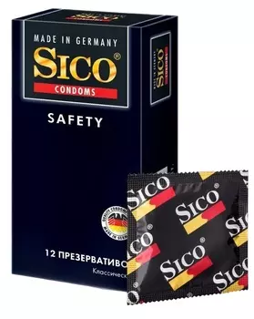 Презервативы Sico Safety классические, 12 шт.
