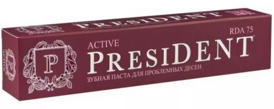 ПрезиДент Профи Актив, зубная паста для проблемных десен 50 мл, 1 шт.
