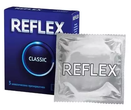 Reflex Classic, презервативы в смазке, 12 шт.