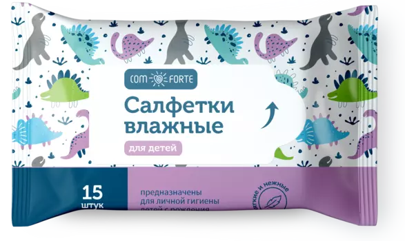 Салфетки ComForte влажные детские, 15 шт.