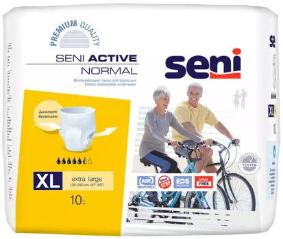 Seni Active Normal, трусы впитывающие (XL), 10 шт.