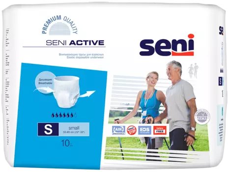 Seni Active, трусы впитывающие (S), 10 шт.