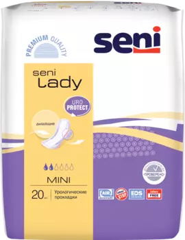 Seni Lady Mini, урологические прокладки, 20 шт.