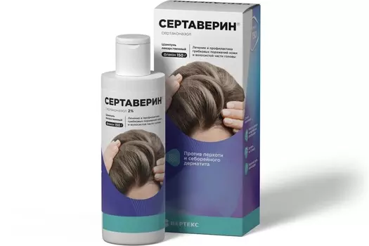 Сертаверин, шампунь лекарственный 2%, флакон 150 г