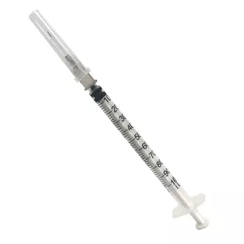Шприц одноразовый стерильный трехкомпонентный, шприц