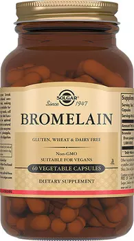 Солгар Бромелайн, капсулы 500 мг, 60 шт.