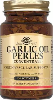 Солгар Чесночное масло перлес, капсулы, 100 шт.