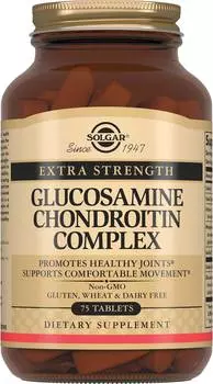 Солгар Глюкозамин-Хондроитин плюс, таблетки, 75 шт.