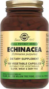 Солгар Экстракт эхинацеи пурпурной, капсулы, 100 шт.