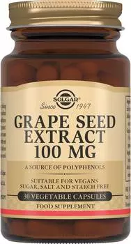 Солгар Экстракт виноградных косточек, капсулы, 30 шт.