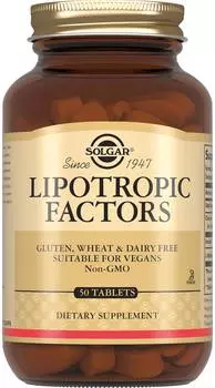 Солгар Липотропный фактор, таблетки, 50 шт.