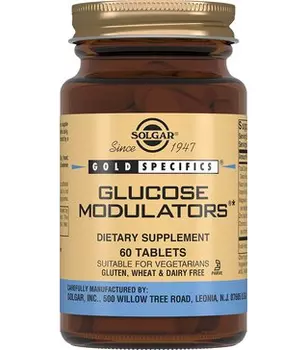 Солгар Модуляторы глюкозы, таблетки, 60 шт.