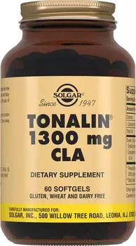 Солгар Тоналин КЛК, капсулы 1300 мг, 60 шт.