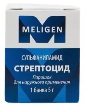 Стрептоцид, порошок, 5 г (банка)