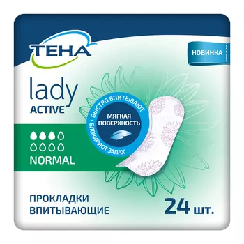 Тена Lady прокладки Active Normal, 24 шт.