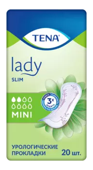 TENA Lady Slim Mini, прокладки урологические, 20 шт.