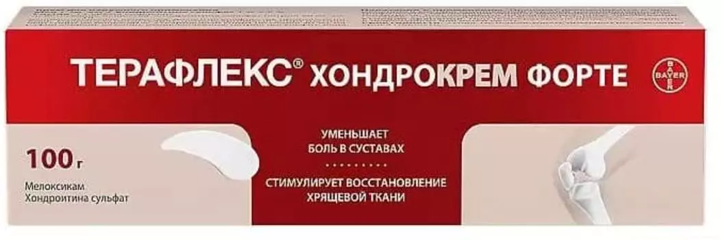 Терафлекс Хондрокрем Форте, крем 1%+5% 100 г, 1 шт.