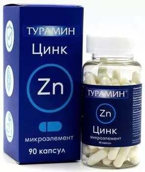 Турамин Цинк, капсулы, 90 шт.