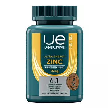 UESUPPS Ультра Энерджи Цинк, капсулы, 60 шт.
