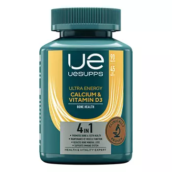 UESUPPS Ультра Энерджи Кальций и Витамин D3, таблетки