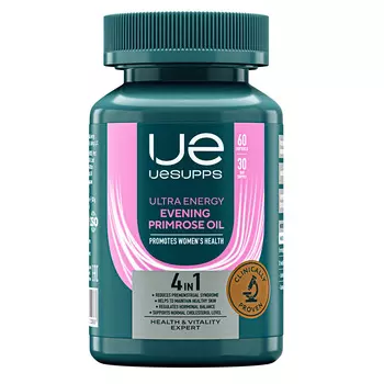 UESUPPS Ультра Энерджи Масло Вечерней Примулы, капсулы